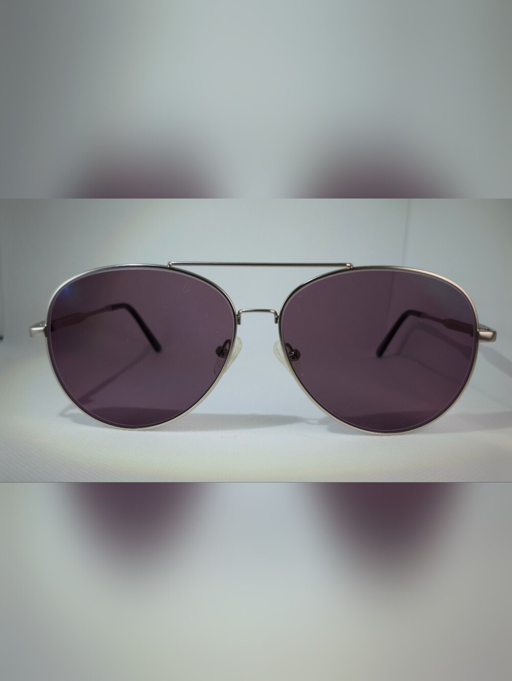 Camp. Silver Frame Aviator Sunglasses. Substantial Frame.